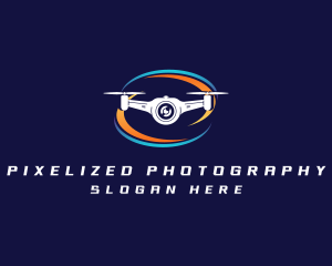 Lens Drone Photography logo design