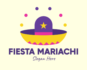 Colorful Mexican Hat  logo design