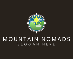 Compass Mountain Valley logo design