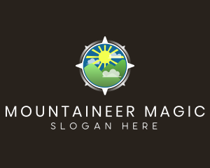 Compass Mountain Valley logo design