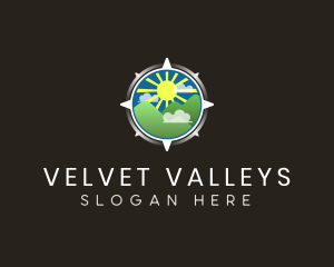 Compass Mountain Valley logo design