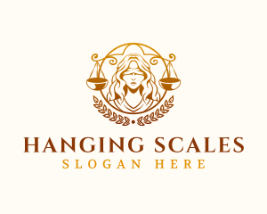 Woman Justice Scales logo