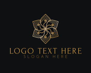 Elegant Minimalist Flower logo design
