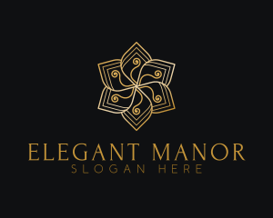 Elegant Minimalist Flower logo design