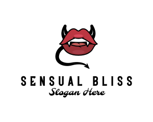 Evil Erotic Lips logo design