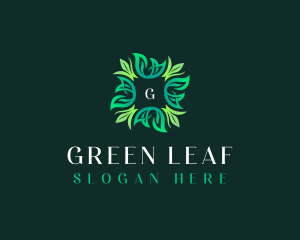 Natural Plant Leaves logo design