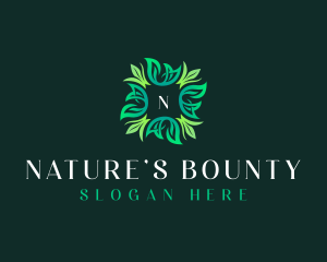 Natural Plant Leaves logo design