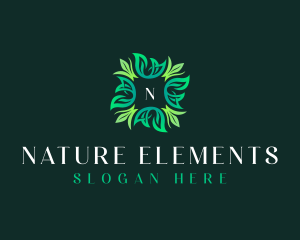 Natural Plant Leaves logo design