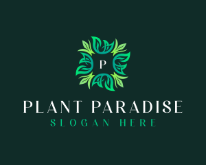 Natural Plant Leaves logo design