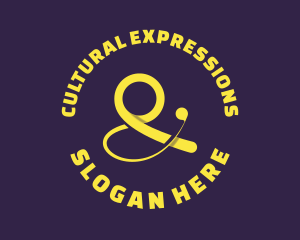 Yellow Ampersand Symbol logo