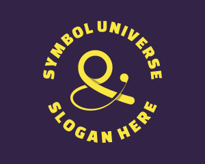 Yellow Ampersand Symbol logo