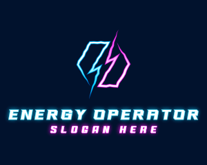 Lightning Energy Bolt logo design