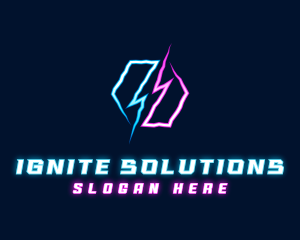 Lightning Energy Bolt logo design