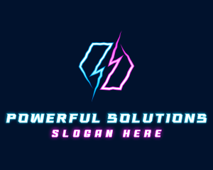 Lightning Energy Bolt logo design