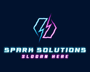 Lightning Energy Bolt logo design