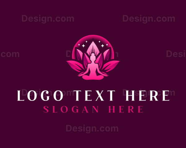 Feminine Lotus Yoga Logo