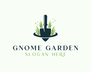 Shovel Grass Gardening logo design