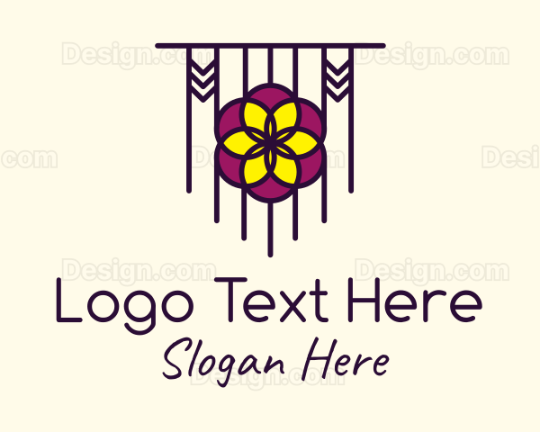 Floral Dreamcatcher Decoration Logo