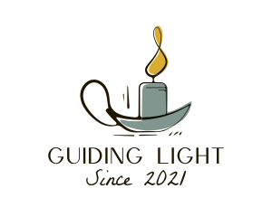 Vintage Candle Holder logo design