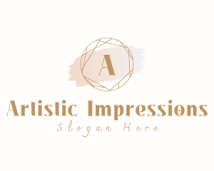 Jewelry Gemstone Watercolor logo design