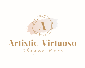 Jewelry Gemstone Watercolor logo design