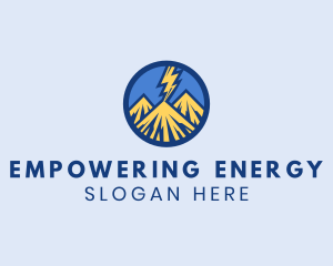 Mountain Lightning Summit logo design