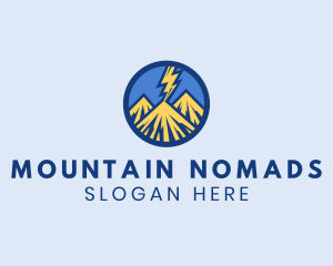 Mountain Lightning Summit logo design