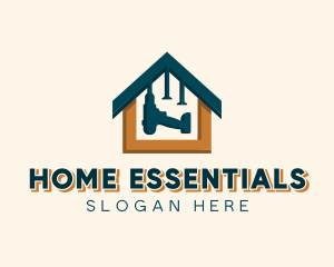 Home Drill Construction logo design