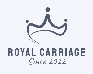 Blue Royal Crown logo design