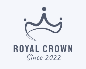 Blue Royal Crown logo design