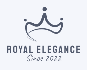 Blue Royal Crown logo design