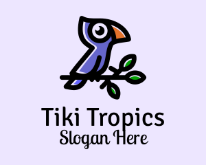 Wild Tropical Bird  logo design