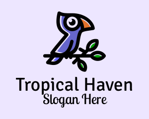 Wild Tropical Bird  logo design