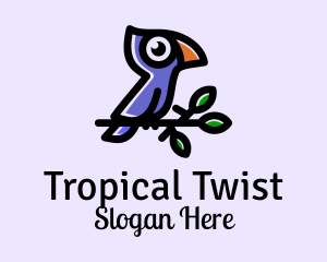 Wild Tropical Bird  logo design