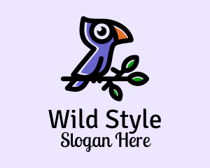 Wild Tropical Bird  logo design