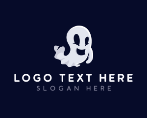 Spooky Ghost Halloween logo