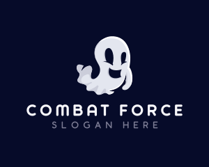 Spooky Ghost Halloween Logo