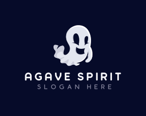 Spooky Ghost Halloween logo design