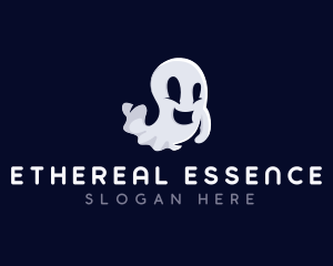 Spooky Ghost Halloween logo design