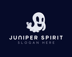 Spooky Ghost Halloween logo design