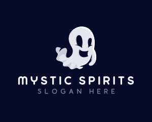 Spooky Ghost Halloween logo