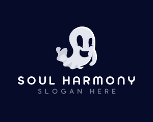 Spooky Ghost Halloween logo design