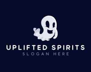 Spooky Ghost Halloween logo design