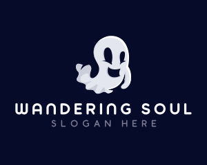 Spooky Ghost Halloween logo design