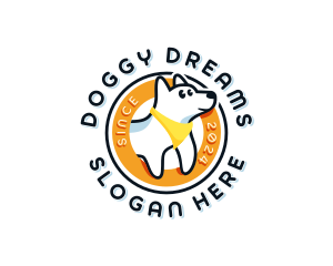 Cartoon Dog Puppy logo