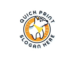 Cartoon Dog Puppy logo design