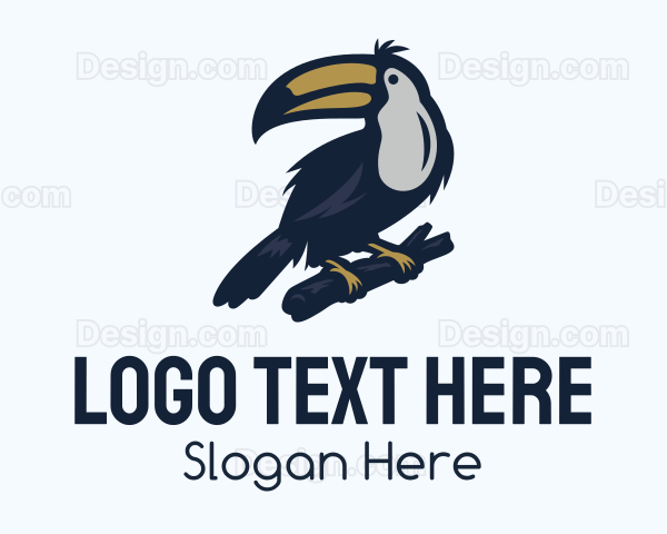 Tree Branch Toco Toucan Logo