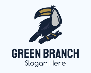 Tree Branch Toco Toucan logo design