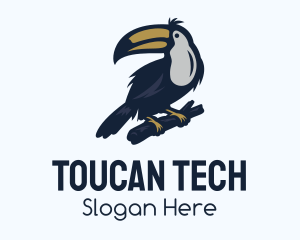 Tree Branch Toco Toucan logo design