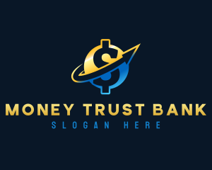Banking money Arrow logo design